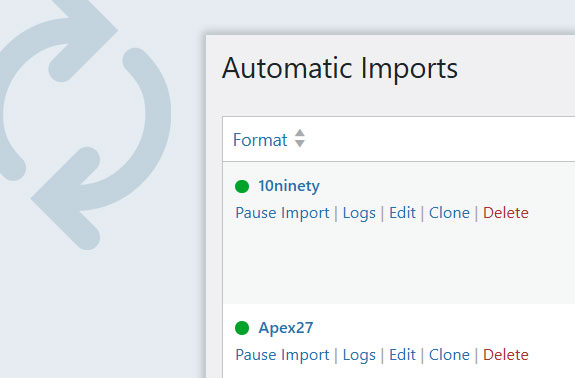 Multiple simultaneous automatic property imports